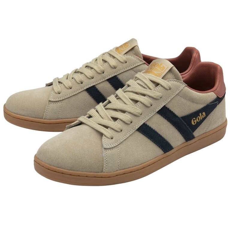Gola Sneaker Equipe II Suede-Leder 2025 hellbraun/navyblau/rostrot Herren