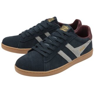 Gola Sneaker Equipe II Suede-Leder 2025 navyblau/zementgrau/burgundrot Herren