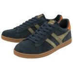 Gola Sneaker Equipe II Suede-Leder navyblau/khakigrün/orange Herren