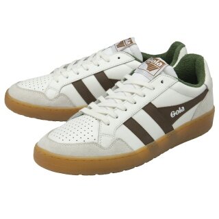 Gola Sneaker Eagle '86 2025 weiss/dunkelbraun/immergrün Herren
