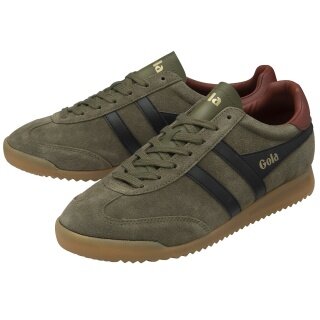 Gola Sneaker Torpedo Wildleder 2025 khakigrün/schwarz/rostrot Herren