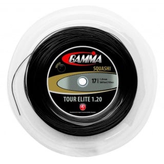 Gamma Live Wire Tour Elite Squash schwarz 110 Meter Rolle