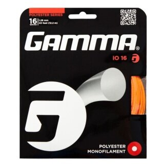 Gamma Tennissaite iO (Haltbarkeit+Power) orange 12m Set