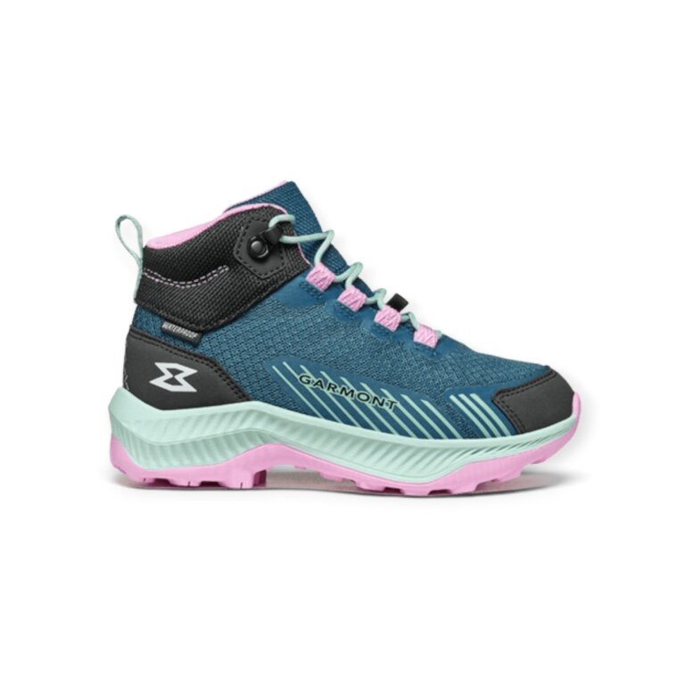 Garmont Wanderschuhe Pulse MID WP (Schnellschnürsystem, wasserdicht) blau/schwarz/pink Mädchen
