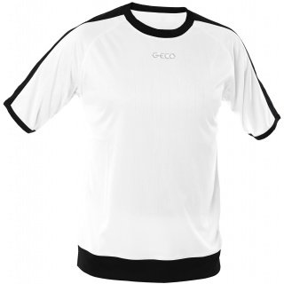 GECO Sport-Tshirt Notos (100% Polyester) weiss/schwarz Herren