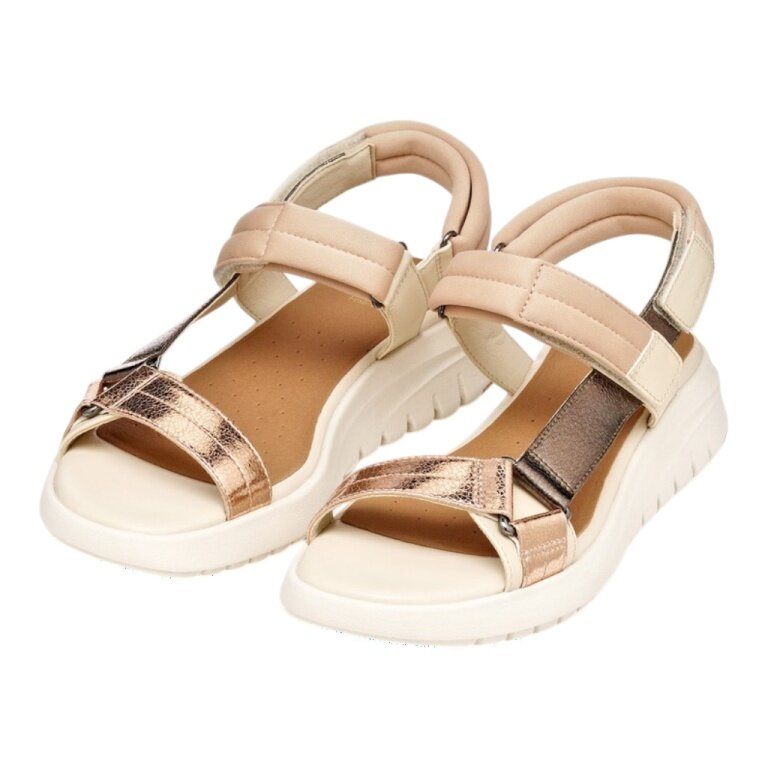 Geox Sandale Flextride beige/gold Damen