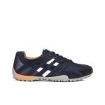 Geox Sneaker Uomo Snake (Veloursleder/Textil) navyblau Herren