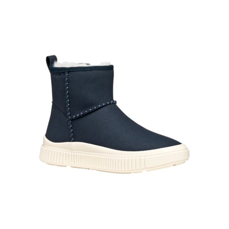 Geox Stiefelette Laquinny A (Veloursleder, warmes Innenfutter) navyblau Mädchen