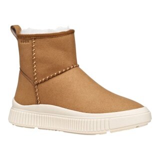 Geox Stiefelette Laquinny A (Veloursleder, warmes Innenfutter) hellbraun Mädchen