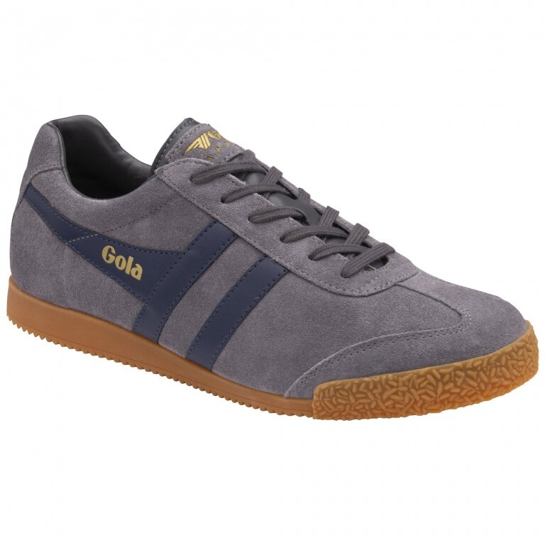 Gola Sneaker Harrier Suede-Leder shadowgrau/navy Herren