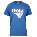 Gola Freizeit-Tshirt Logo Print Washed (Baumwolle) blau Herren