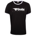 Gola Freizeit-Tshirt Logo Classics Print Ringer (Baumwolle) schwarz Herren