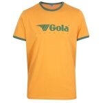 Gola Freizeit-Tshirt Logo Classics Print Ringer (Baumwolle) gelb Herren