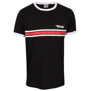 Gola Freizeit-Tshirt Stripe Logo (100% Baumwolle) schwarz Herren
