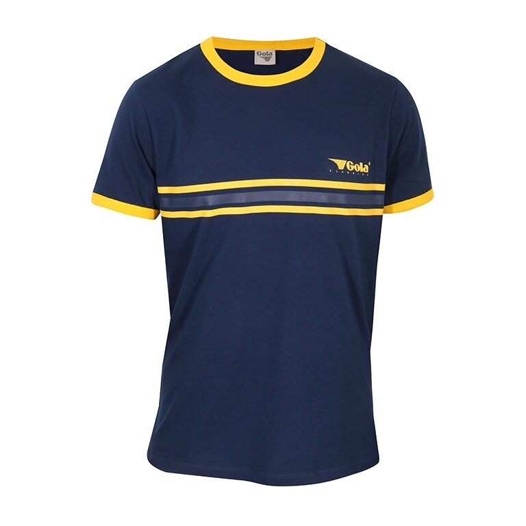 Gola Freizeit-Tshirt Stripe Logo (100% Baumwolle) navyblau Herren