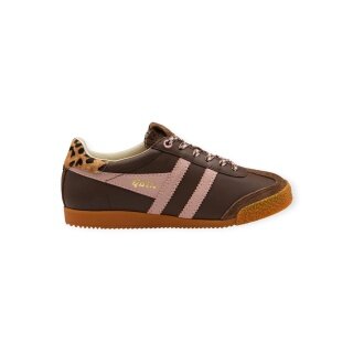 Gola Sneaker Elan Islington - Made in England - dunkelbraun/pink Damen
