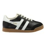 Gola Sneaker Elan 2026 (Wildleder, Schnürverschluss) schwarz/weiss Kinder