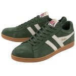 Gola Sneaker Equipe Suede-Leder grün/weiss/gum Herren