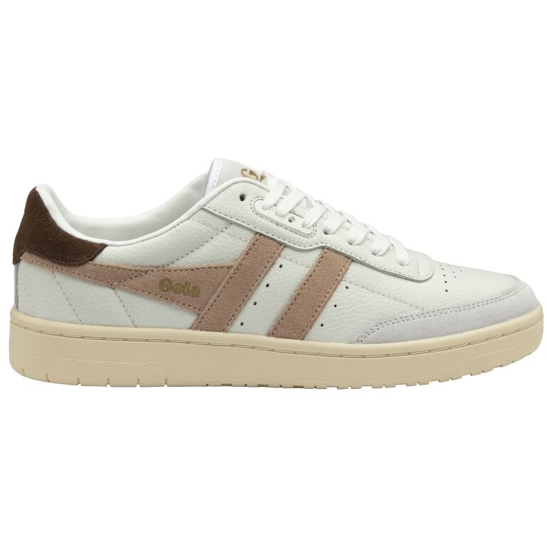 Gola Sneaker Falcon Leder 2026 weiss/camel/dunkelbraun Damen