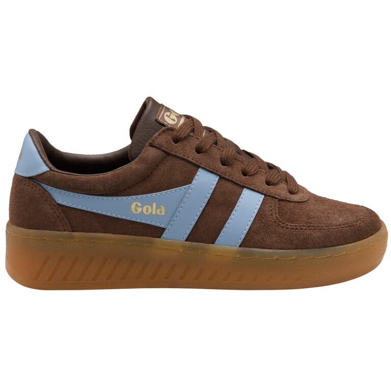 Gola Sneaker Grandslam Wildleder 2026 dunkelbraun/hellblau Damen