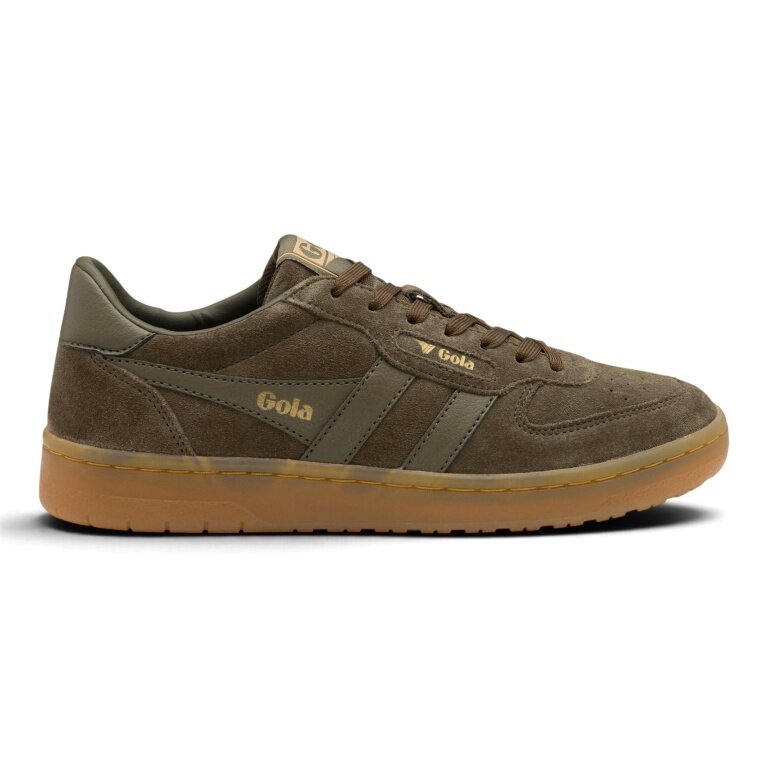 Gola Sneaker Hawk '86 2026 (Wildleder) braun/khaki/gum Damen