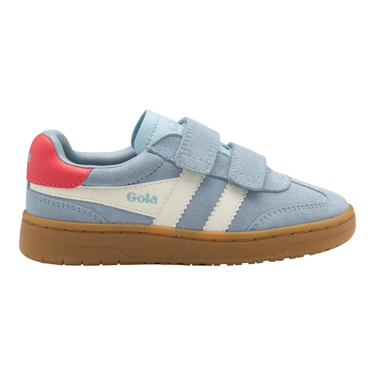 Gola Sneaker Viper 2026 (Wildleder, Klettverschluss) hellblau Kinder