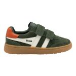 Gola Sneaker Viper 2026 (Wildleder, Klettverschluss) khakigrün/orange Kinder