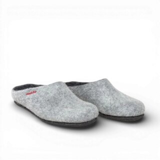 Gottstein Hausschuhe Magicfelt 709 (100% Wolle) hellgrau (Größe 36-42)