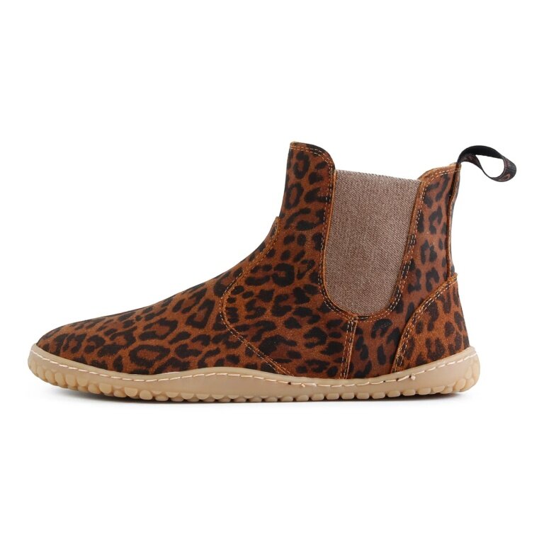 Grand Step Shoes Barfussschuhe Kim Barefoot Chelsea Leder - animal braun