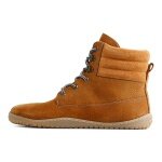 Grand Step Shoes Winterstiefel-Barfussschuhe Nox Barefoot Lace Bootie (Nubukleder) braun