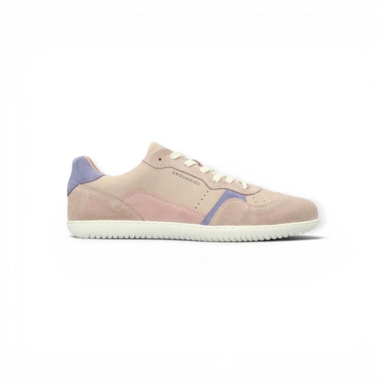 Groundies Minimal-Sneaker Nova GO1 (Zero Drop, Veloursleder) rose/orchid Damen