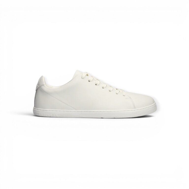 Groundies Minimal-Sneaker Zero (Nappaleder, Zero Drop) weiss Damen