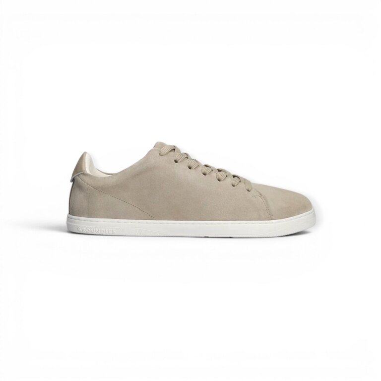 Groundies Minimal-Sneaker Zero (Nappaleder, Zero Drop) grau Damen