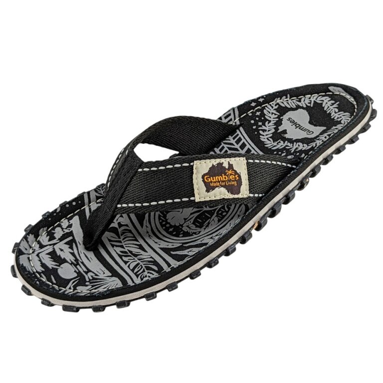 Gumbies Zehensandalen Original Flip Flops Midnight schwarz/grau Herren