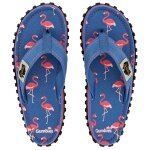Gumbies Zehensandalen Original Flip Flops Flamingo blau Damen
