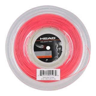 Head Tennissaite Velocity MLT (Armschonung+Touch) pink 200 Meter Rolle