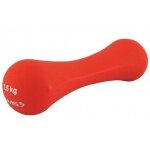 HMS Fitness 17025 Kurzhantel aus Gusseisen mit Neoprenbeschichtung 1,5kg orange - 1 Stück