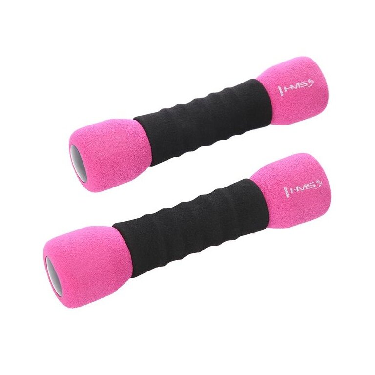 HMS Fitness CM06 weiche Kurzhanteln (2x1kg) schwarz/pink