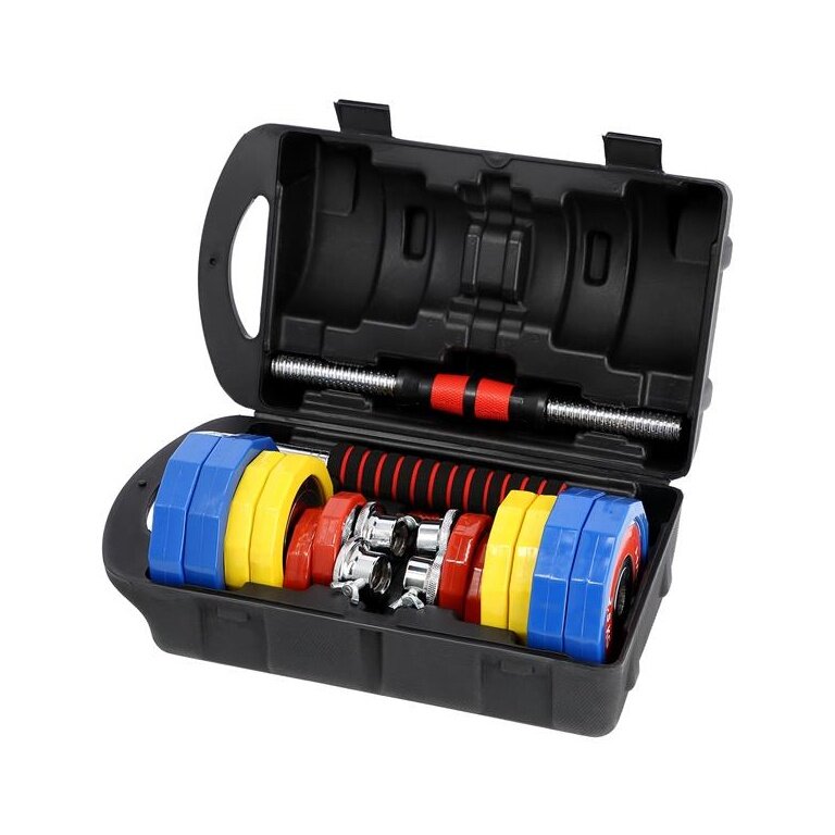 HMS Kurzhantel-Langhantelset Fitness SKC20 2x10kg