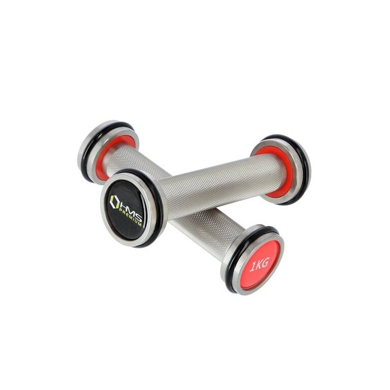 HMS Fitness Premium HH01 verchromte Kurzhantel 2x1kg