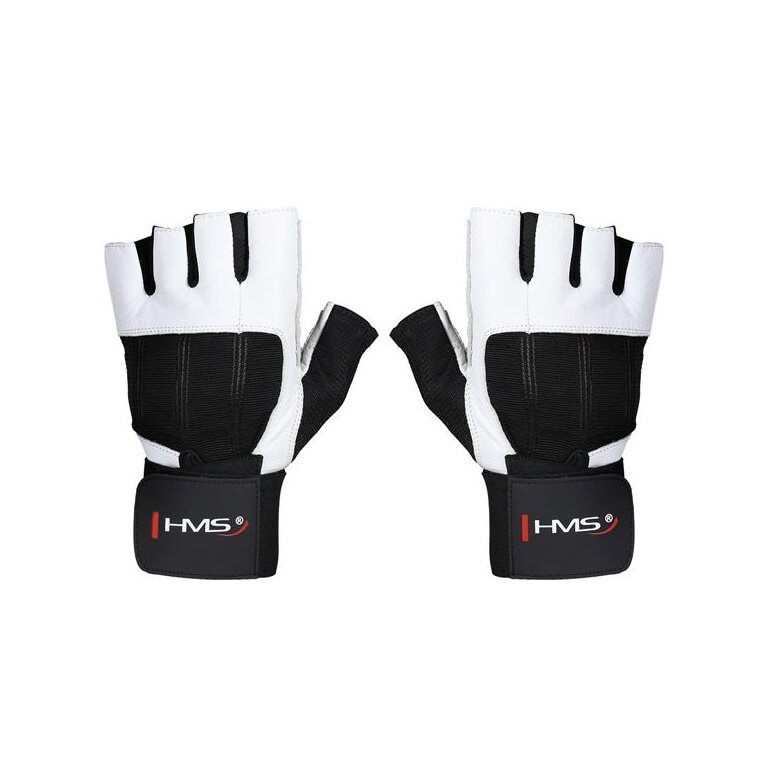 HMS Fitness Handschuhe RST04 weiss/schwarz