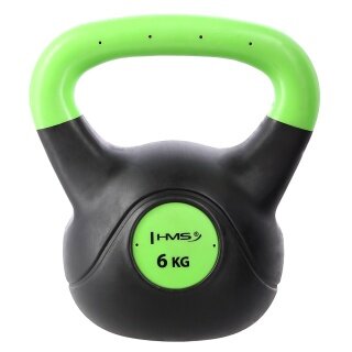 HMS Fitness Kugelhantel Kettlebell KPC06 grün/schwarz 6kg - 1 Stück -