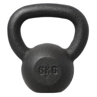 HMS Fitness Kugelhantel Kettlebell KZG06 schwarz 6,0kg - 1 Stück -