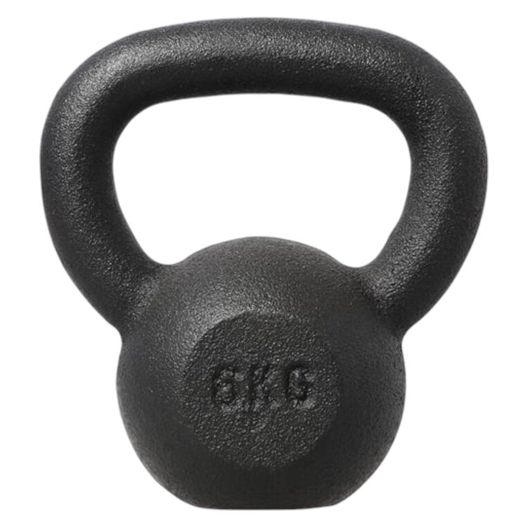 HMS Fitness Kugelhantel Kettlebell KZG06 schwarz 6,0kg - 1 Stück -