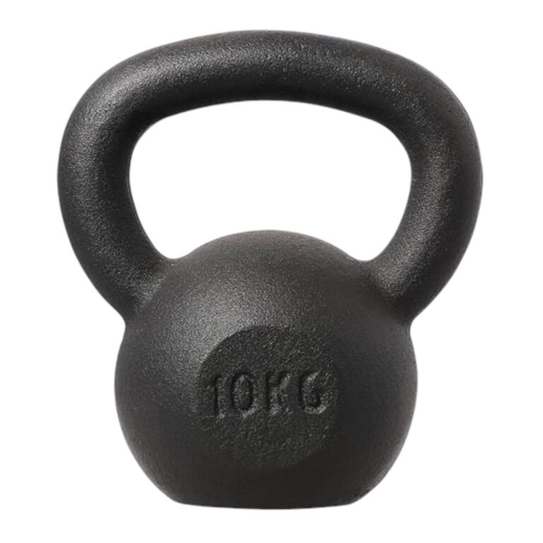 HMS Fitness Kugelhantel Kettlebell KZG10 schwarz 10kg - 1 Stück -