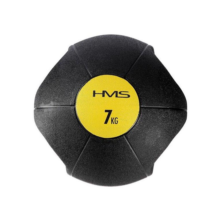 HMS Fitness Medizinball NKU07 mit Griffen 7kg schwarz