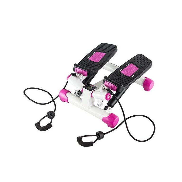 HMS Fitness Stepper (Dual-Way) mit Expandern S3033 schwarz/pink/weiss