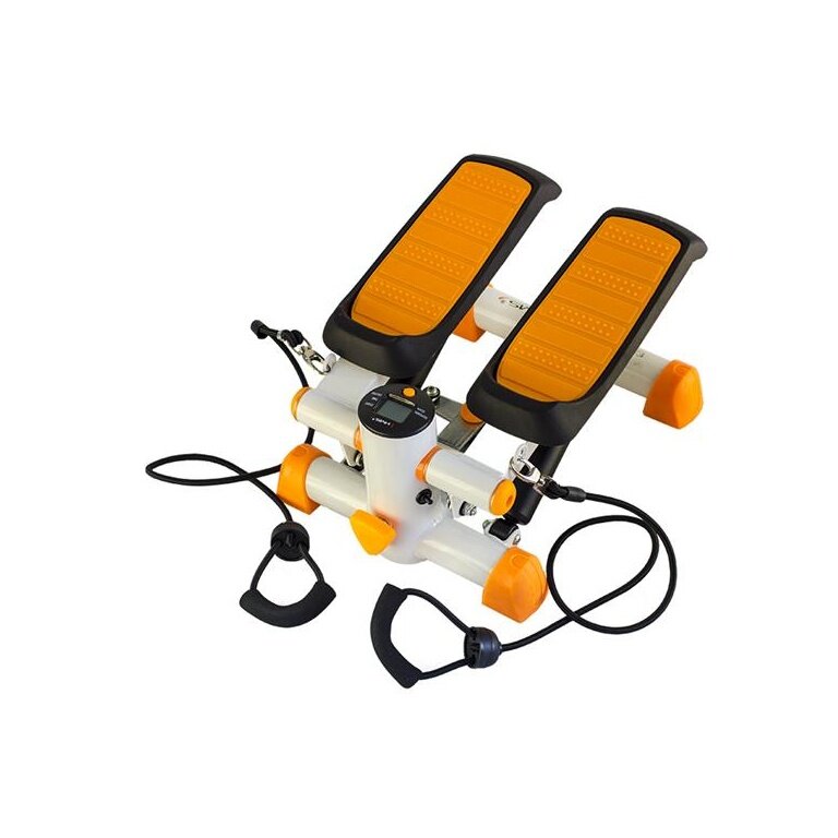 HMS Fitness Stepper (Gerade) mit Expandern S3092 - orange/weiss