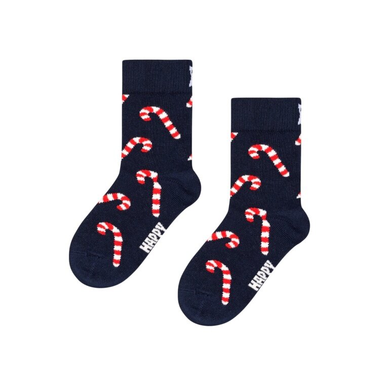 Happy Socks Tagessocke Kids Candy Cane (Zuckerstange) navyblau Kinder - 1 Paar
