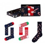 Happy Socks Tagessocke Crew Gingerbread Geschenkbox - 3 Paar